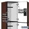 Salsbury Industries Wardrobe Locker, 45" W, 18" D, 76" H, (3) Wide, (9) Openings, Mahogany 23368MAH - alternate 7